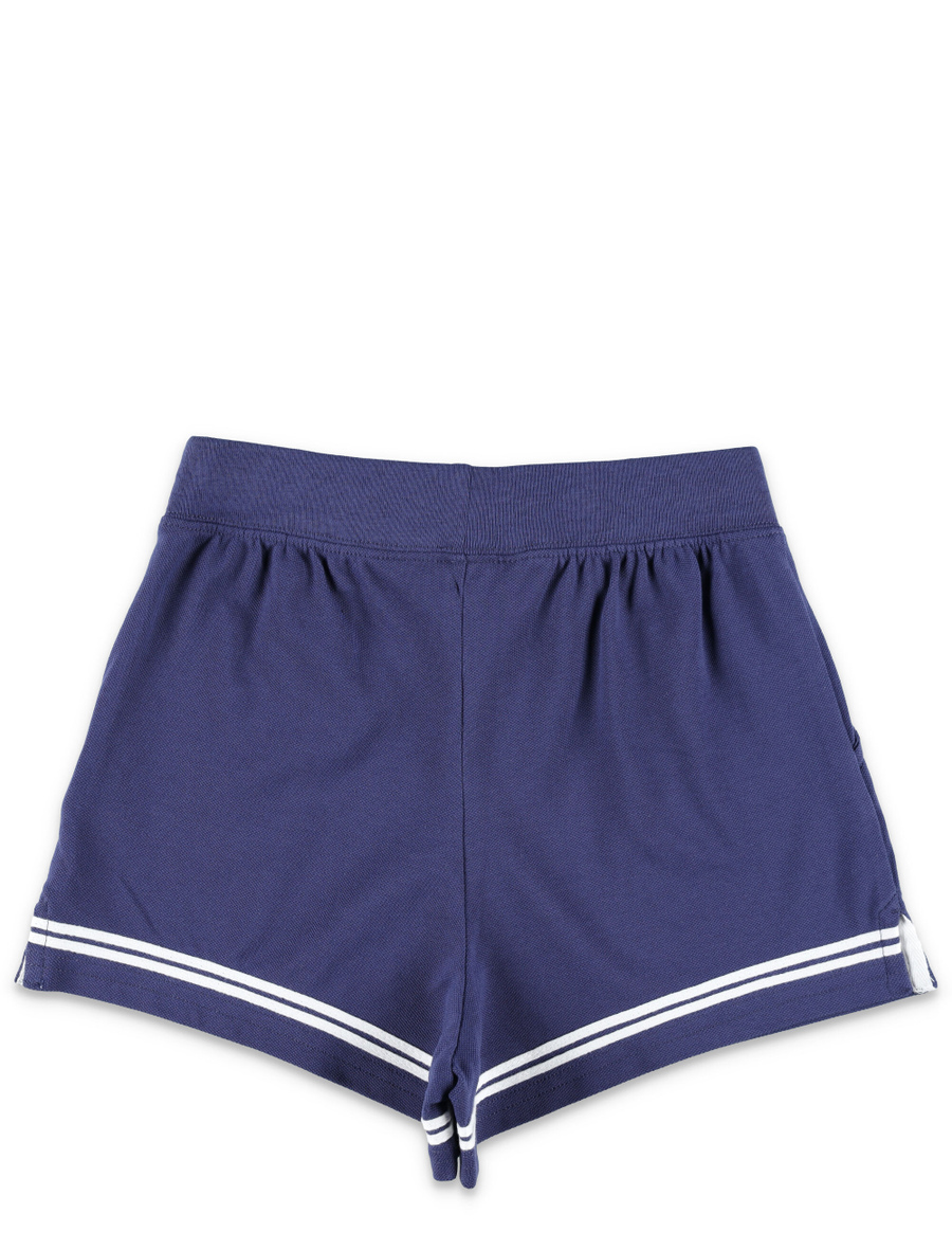 Kid - Striped stretch mesh short - Spazio Pritelli