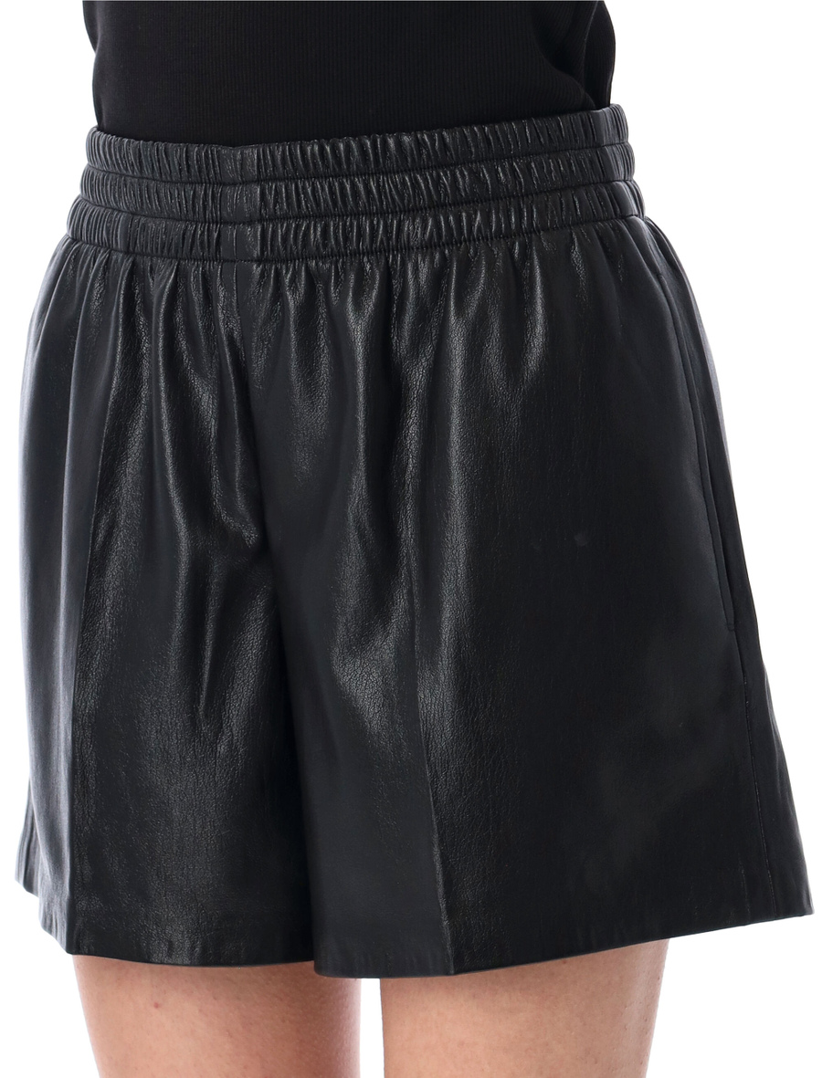 Kam vegan leather shorts - Spazio Pritelli