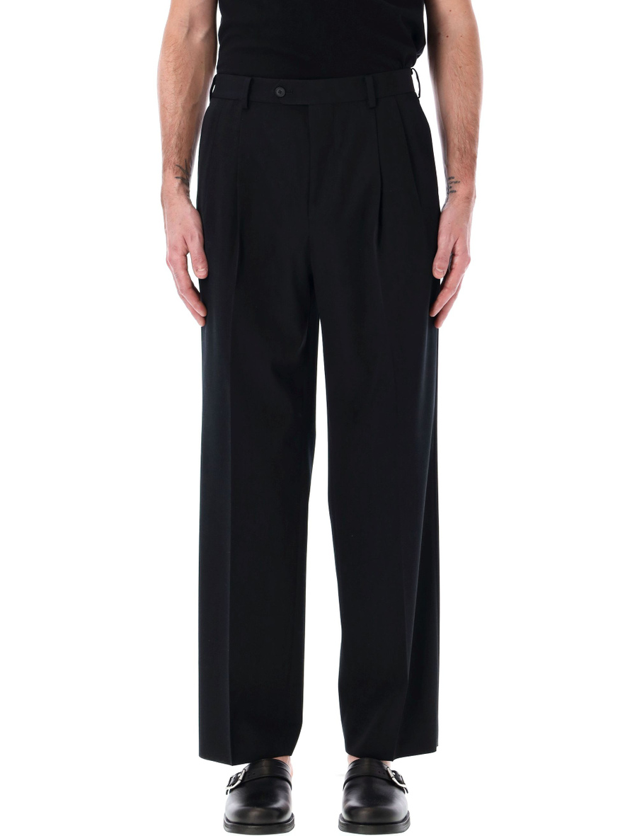 Gabardine two-tucks slacks - Spazio Pritelli