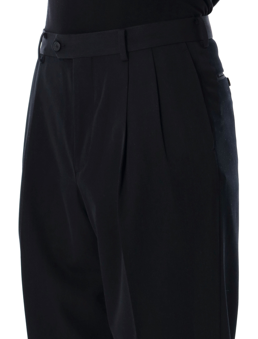 Gabardine two-tucks slacks - Spazio Pritelli