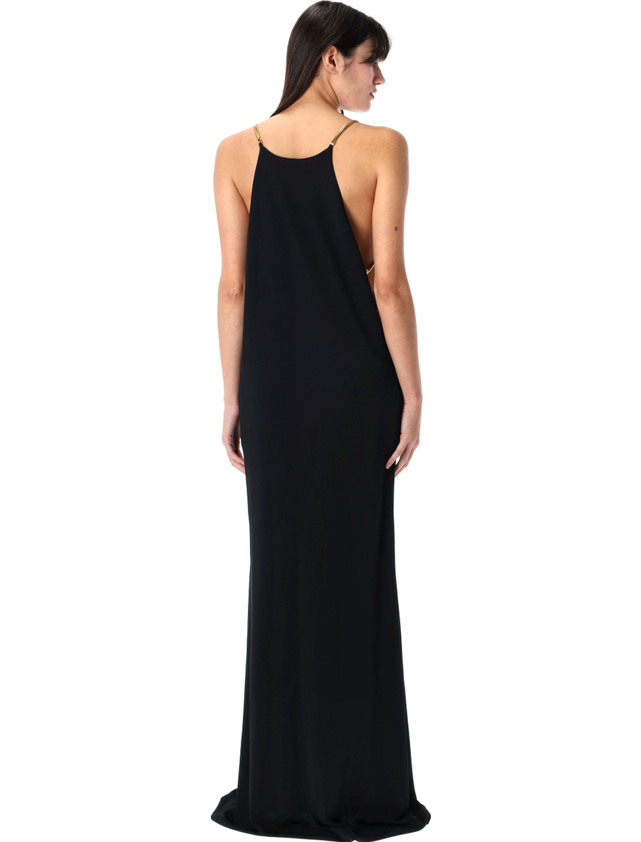 Evening dress with gold chain - Spazio Pritelli