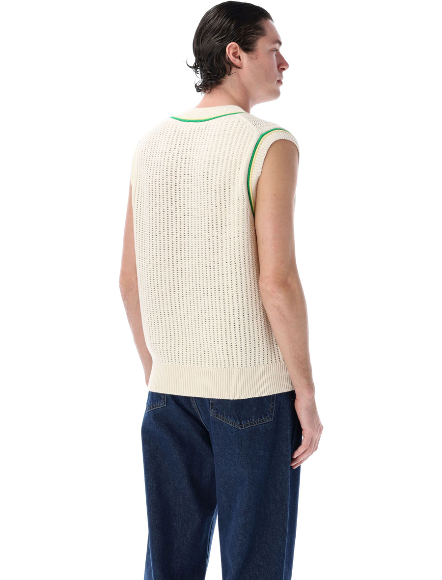 Crochet effect sweater vest - Spazio Pritelli