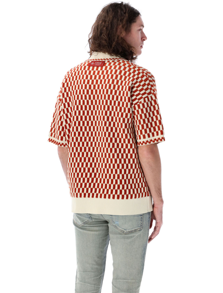 Checkered oversized polo - Spazio Pritelli