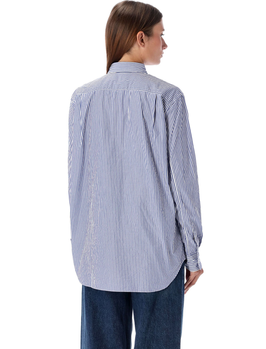 Striped shirt with black heart patch - Spazio Pritelli