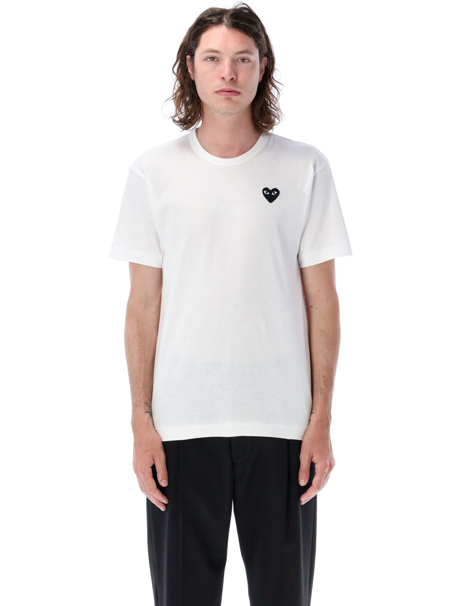 Black heart patch t-shirt - Spazio Pritelli