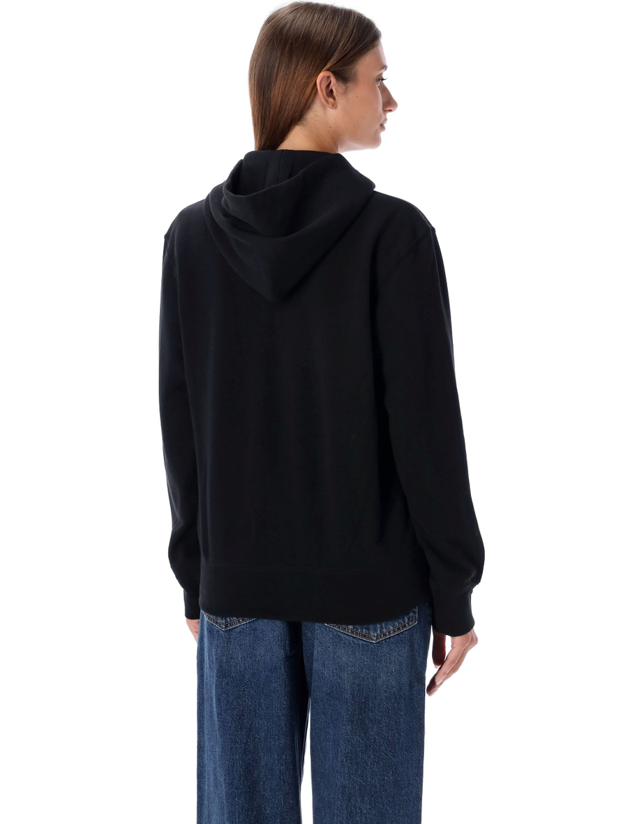 Zipped hoodie with double heart patch - Spazio Pritelli