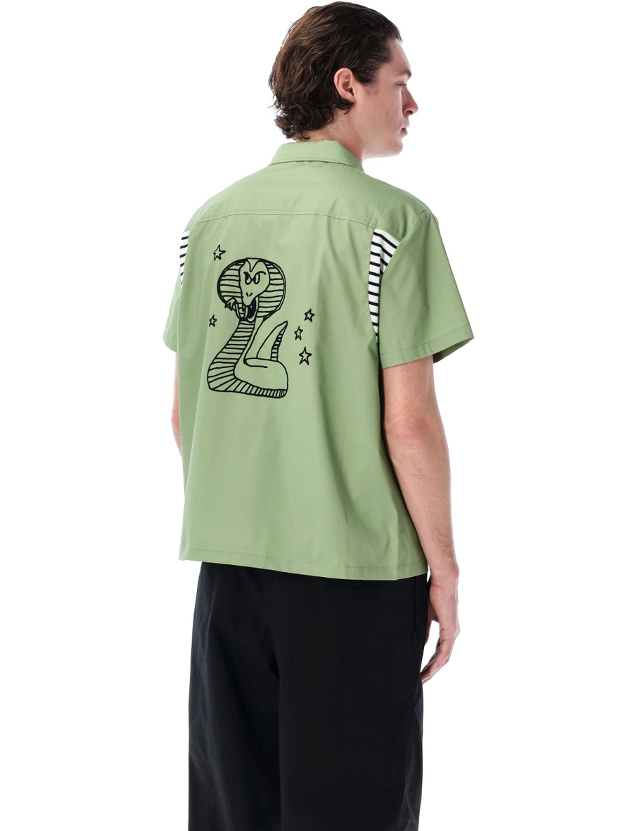Cobra Flocked bowling shirt - Spazio Pritelli
