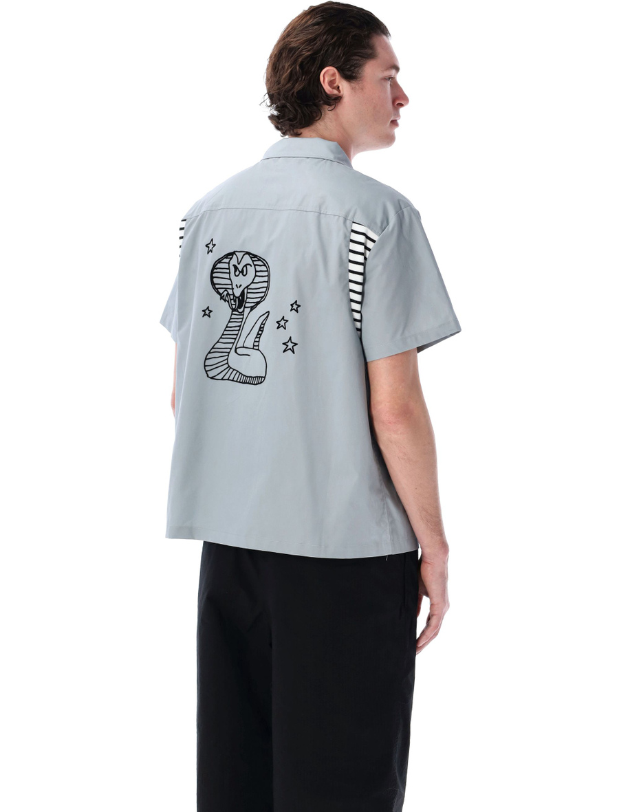 Cobra Flocked bowling shirt - Spazio Pritelli