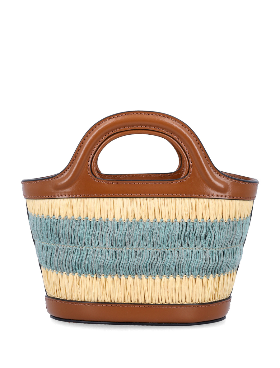 Raffia-effect Tropicalia micro bag - Spazio Pritelli