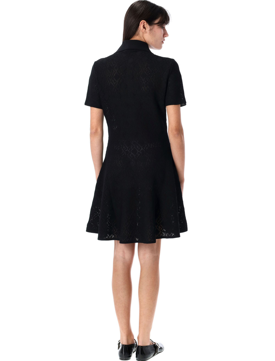 Polo dress in monogram 72 jacquard - Spazio Pritelli