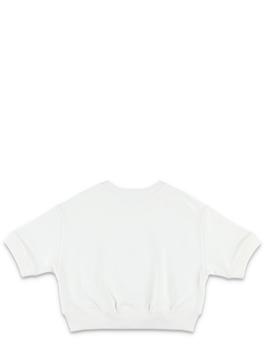 Kid - Cropped logo sweatshirt - Spazio Pritelli