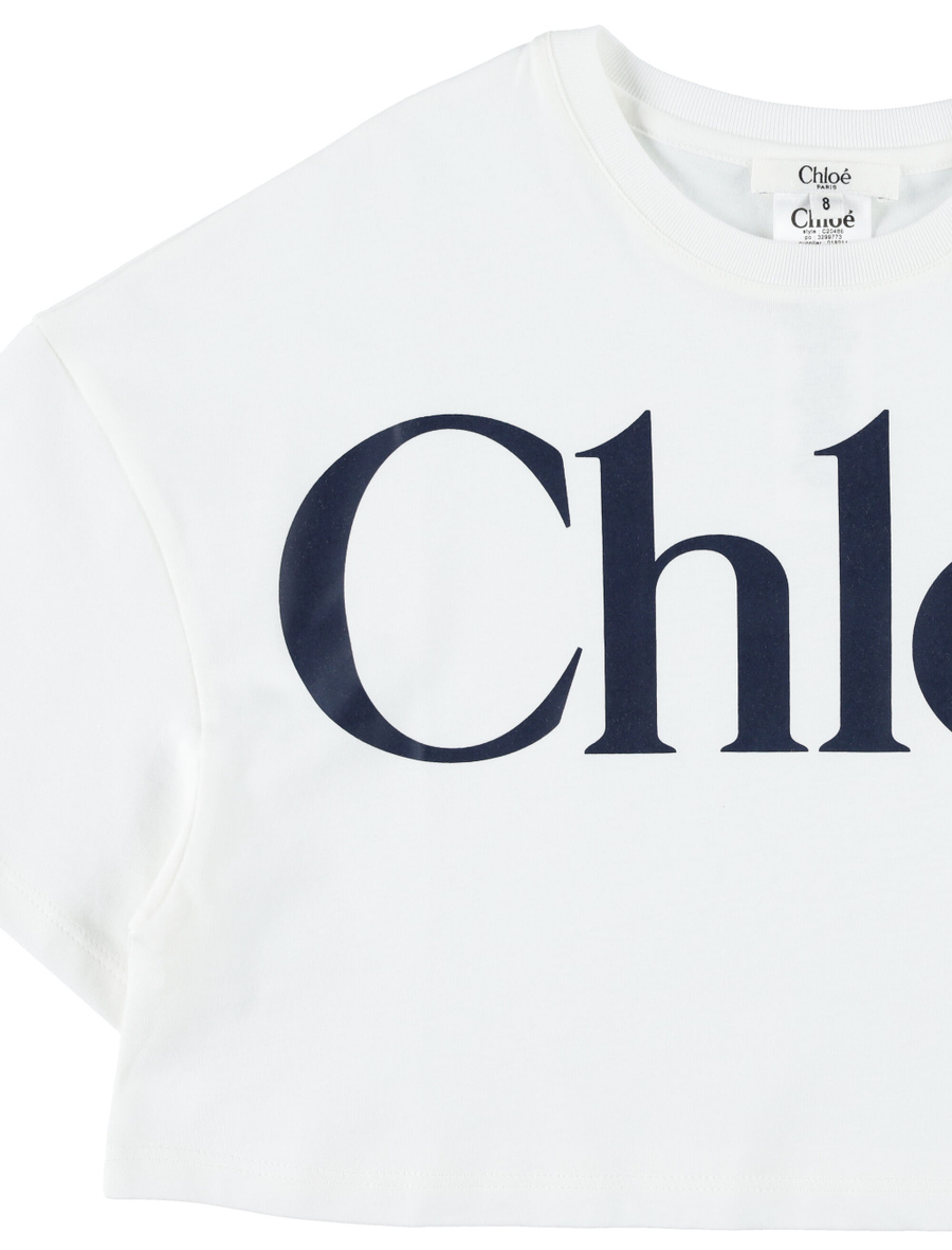 Kid - Cropped logo t-shirt - Spazio Pritelli