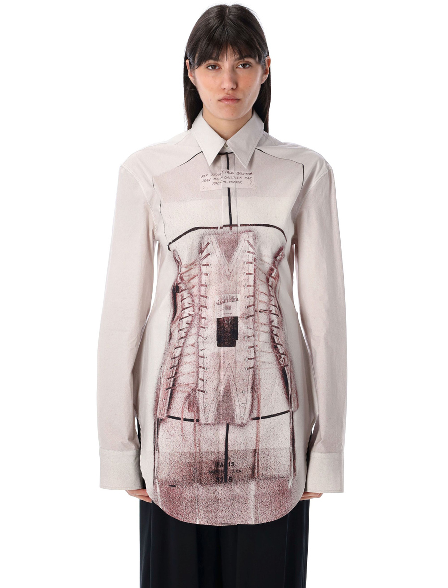 Corset trompe l'oeil shirt - Spazio Pritelli