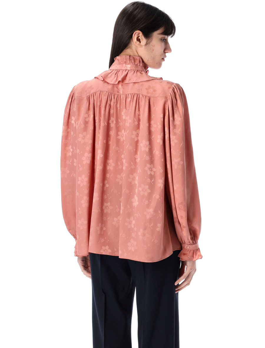 Silk jaquard blouse - Spazio Pritelli