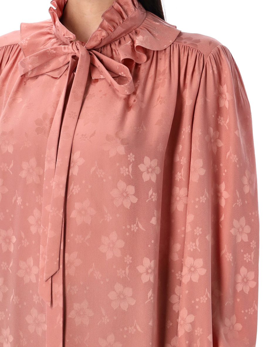 Silk jaquard blouse - Spazio Pritelli