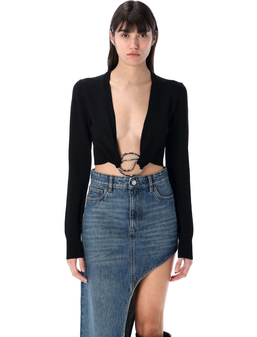 Knitted C logo top - Spazio Pritelli