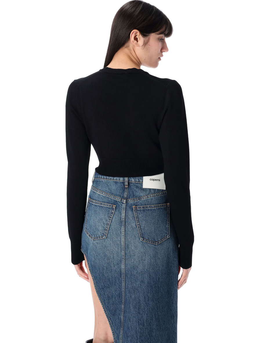 Knitted C logo top - Spazio Pritelli