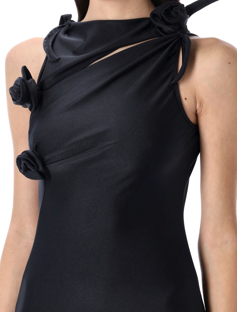Asymmetric flower mini dress - Spazio Pritelli