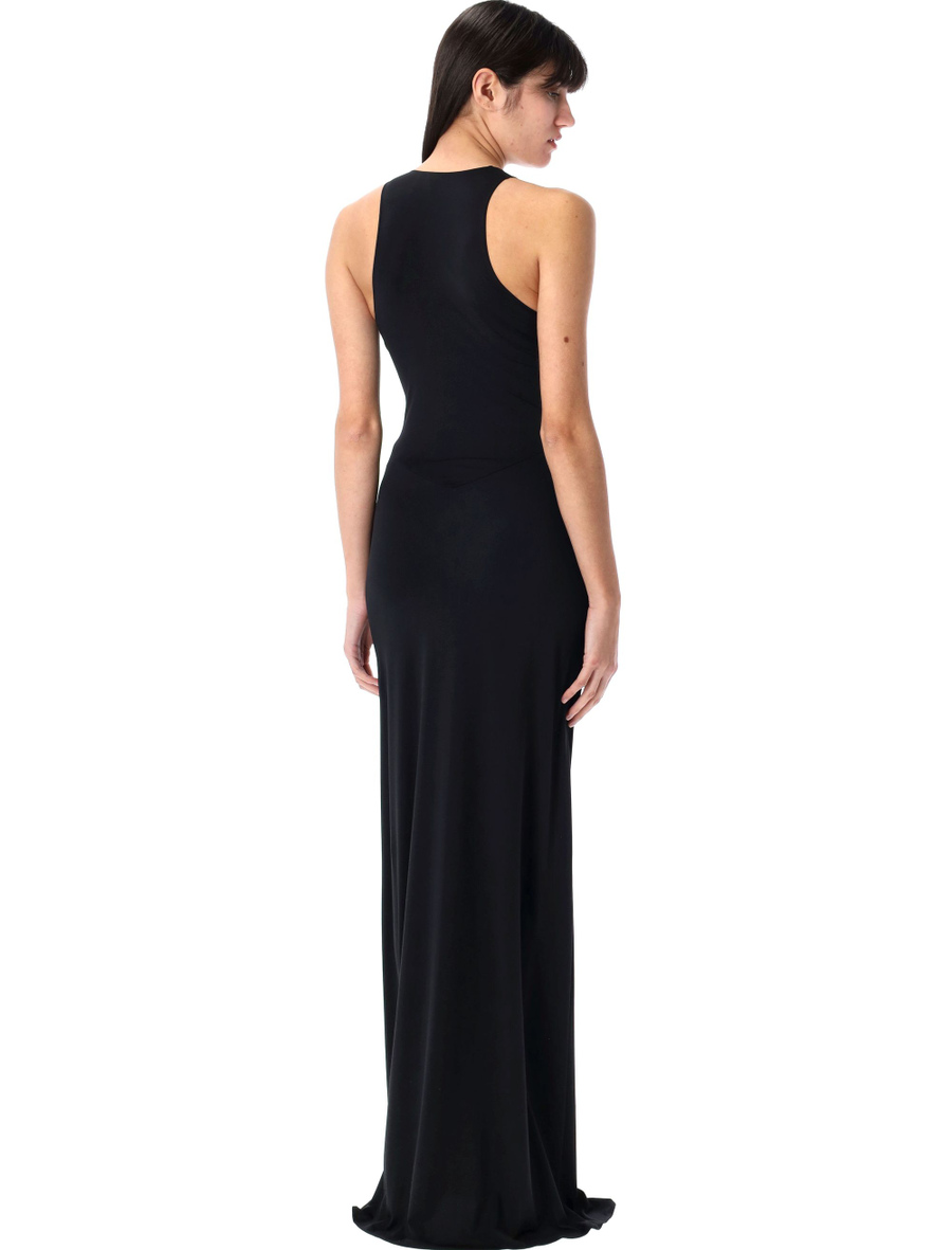 Cut-Out C-Logo long dress - Spazio Pritelli