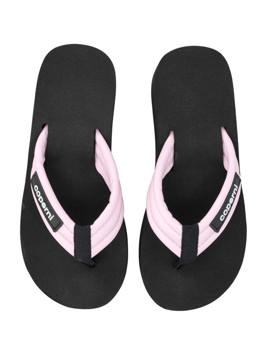 Branded wedge thong sandal - Spazio Pritelli