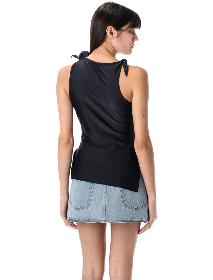 Asymmetric flower top - Spazio Pritelli