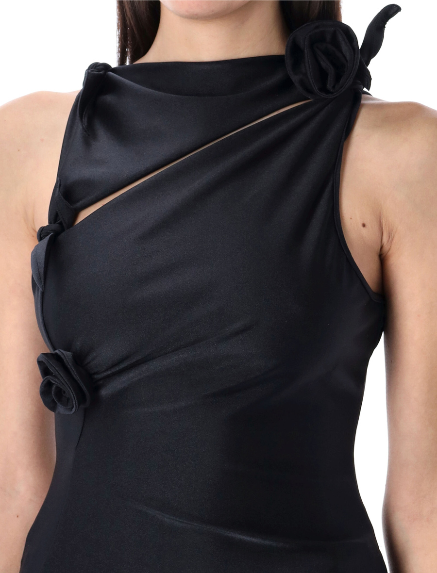 Asymmetric flower top - Spazio Pritelli