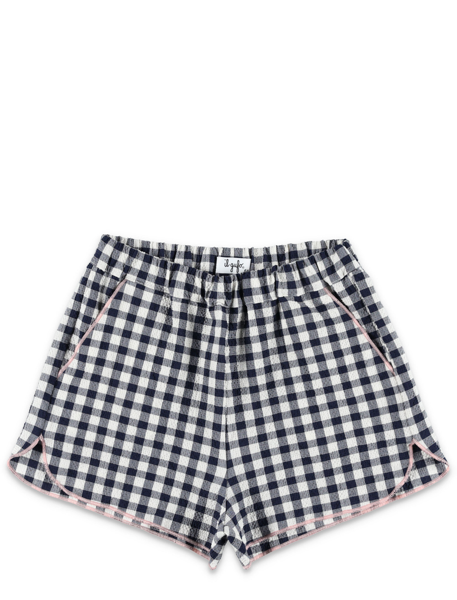 Kid - Gingham check seersucker set - Spazio Pritelli
