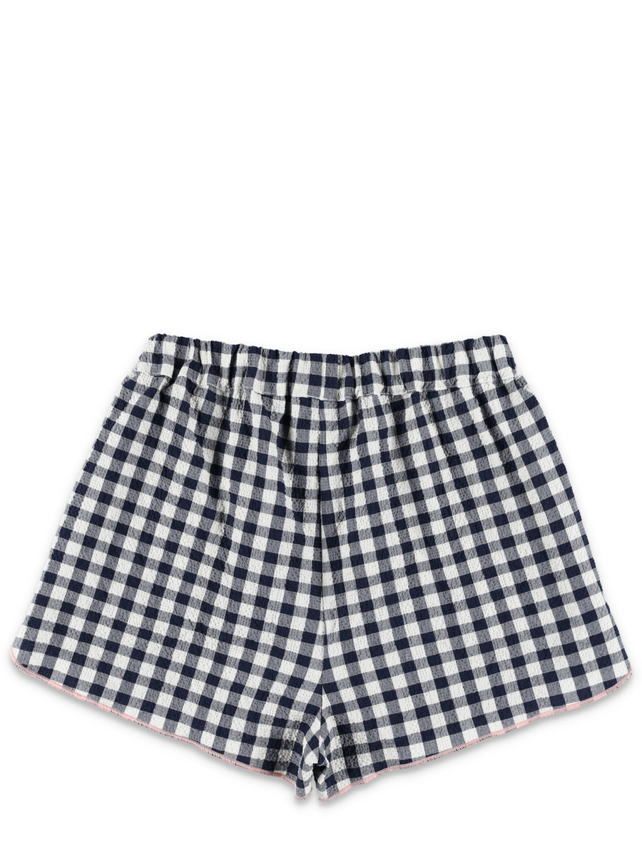 Kid - Gingham check seersucker set - Spazio Pritelli