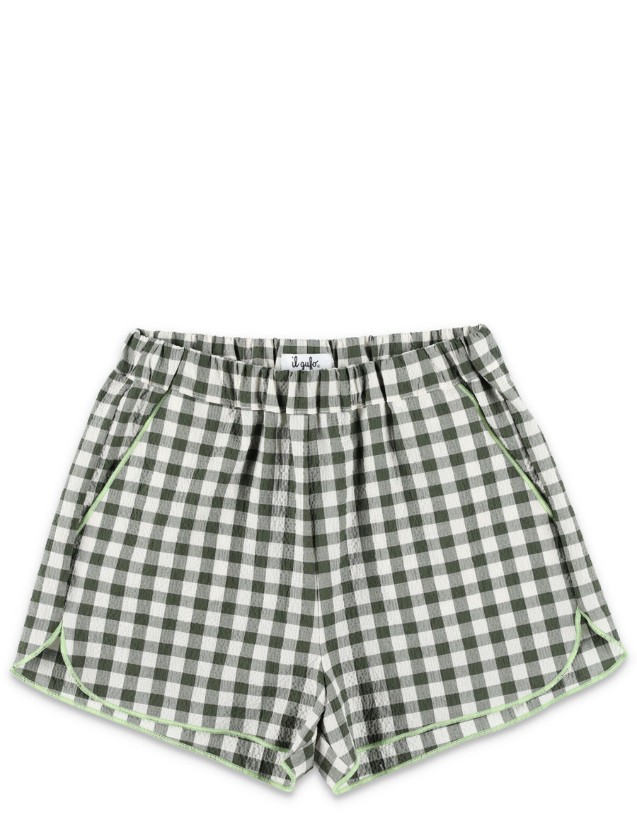 Kid - Gingham check seersucker set - Spazio Pritelli