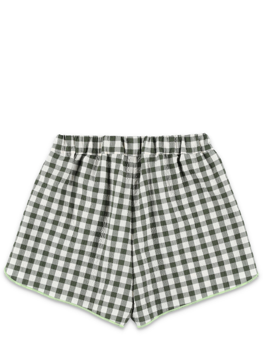 Kid - Gingham check seersucker set - Spazio Pritelli