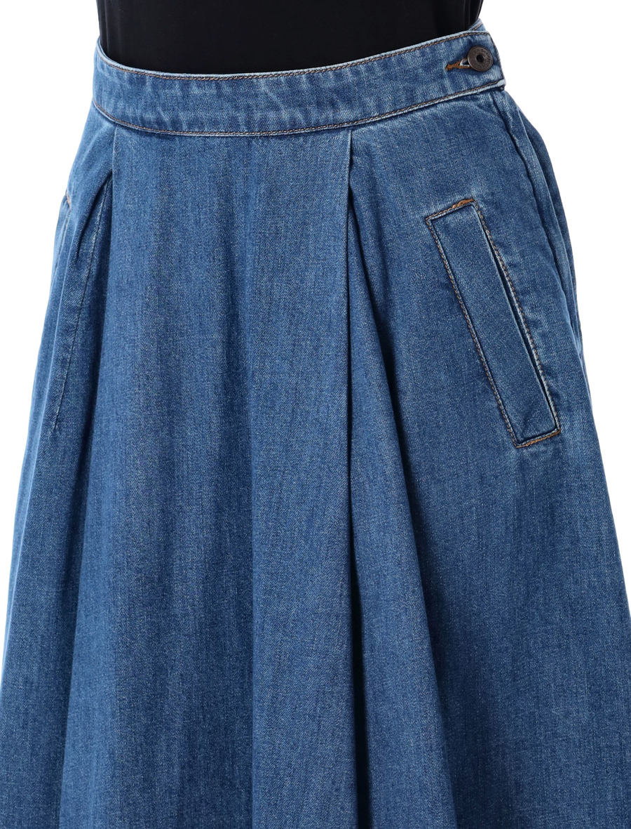 Cotton denim skirt - Spazio Pritelli
