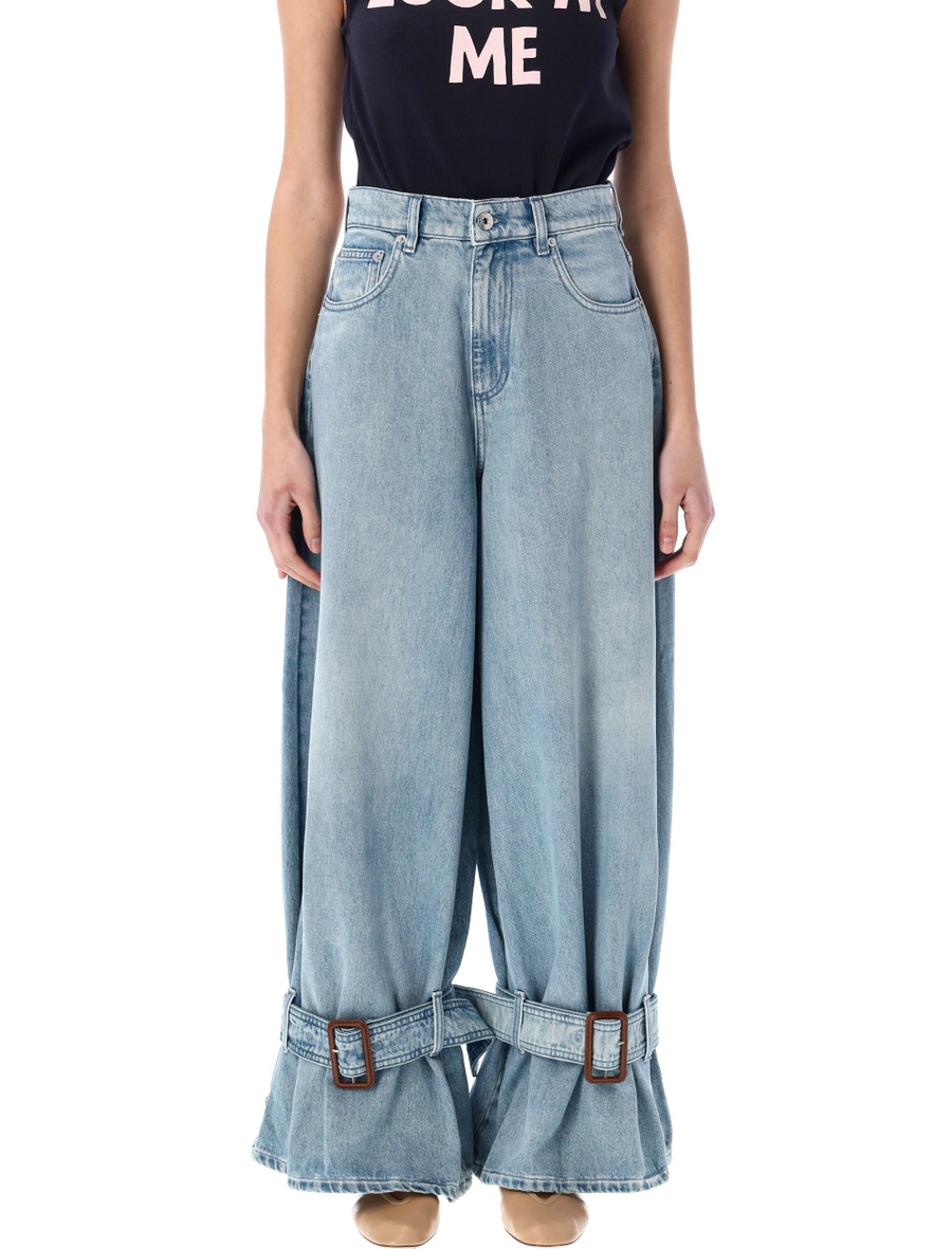 Buckled cuff jeans - Spazio Pritelli