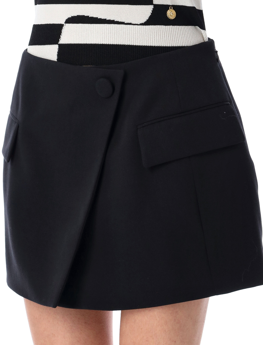 Asymmetric mini skirt - Spazio Pritelli