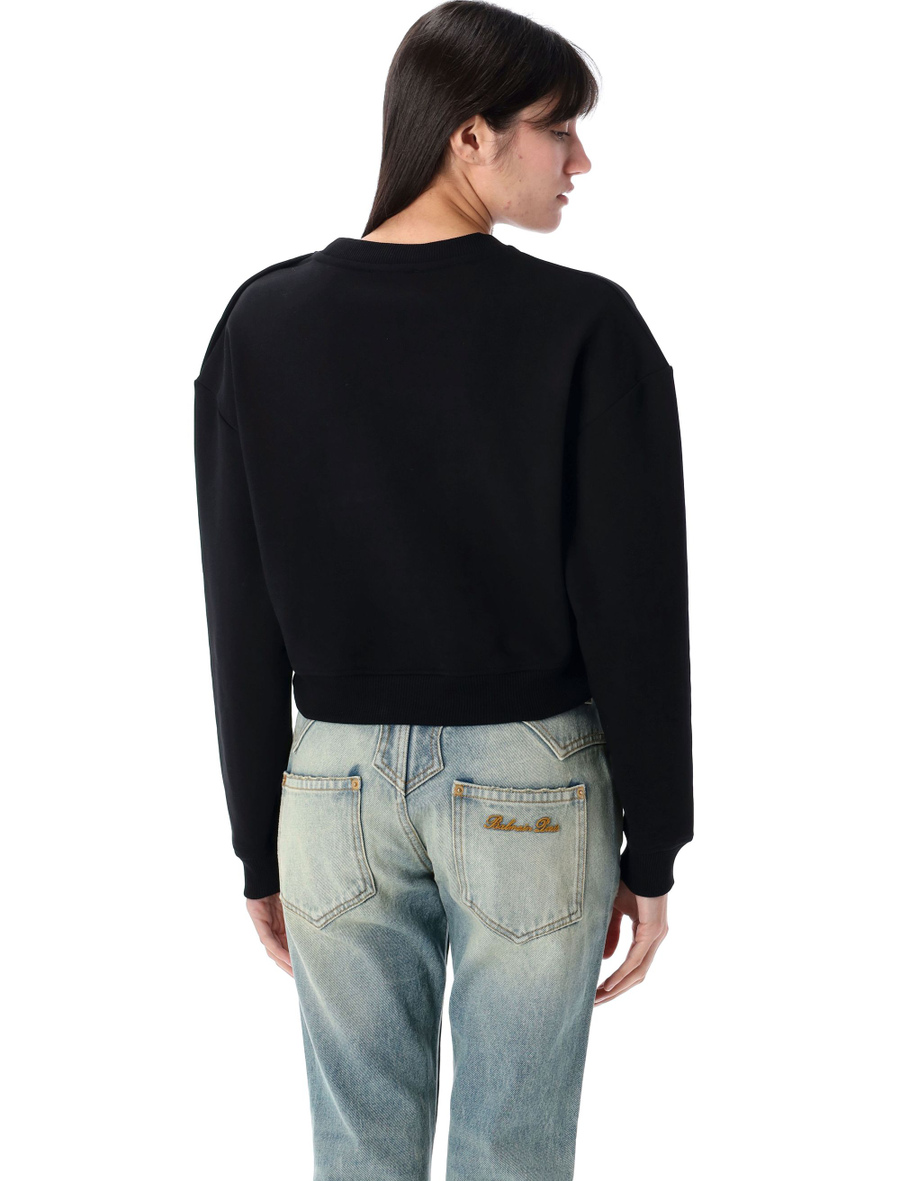 3 BTN CREW NECK FLEECE LOGO - Spazio Pritelli