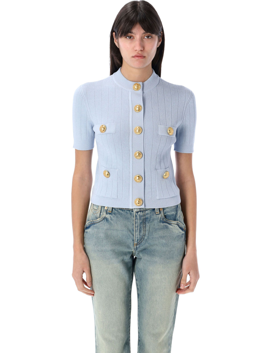 4-pocket knitted cardigan - Spazio Pritelli