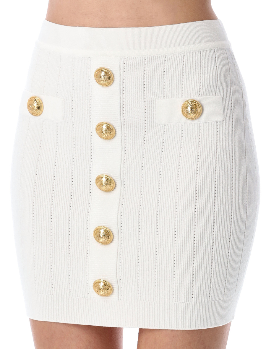 Fine ribbed knit skirt - Spazio Pritelli