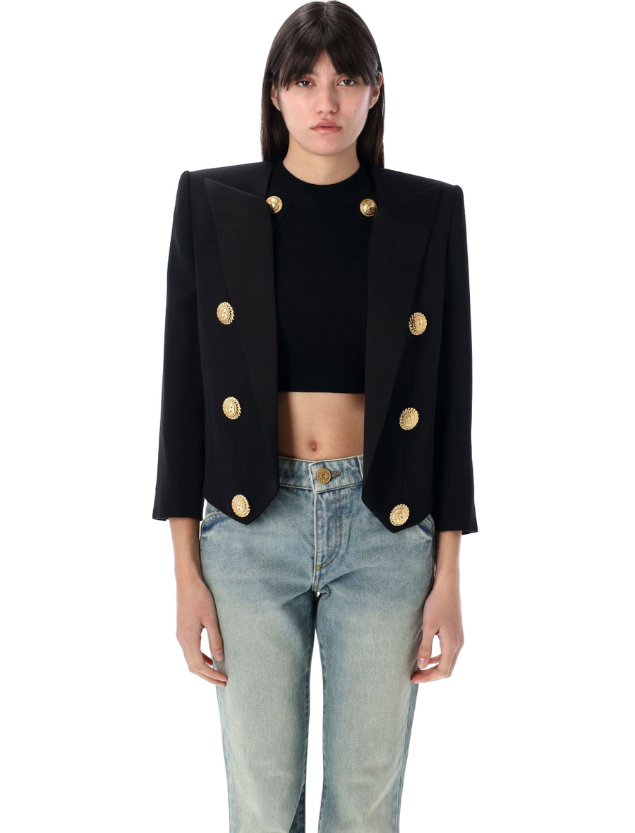 CROPPED SPENCER JACKET 6 BTN - Spazio Pritelli