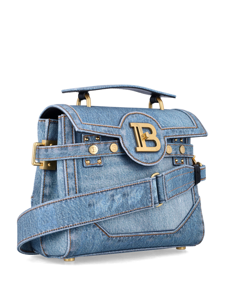 B-Buzz 23 bag in denim print canvas - Spazio Pritelli
