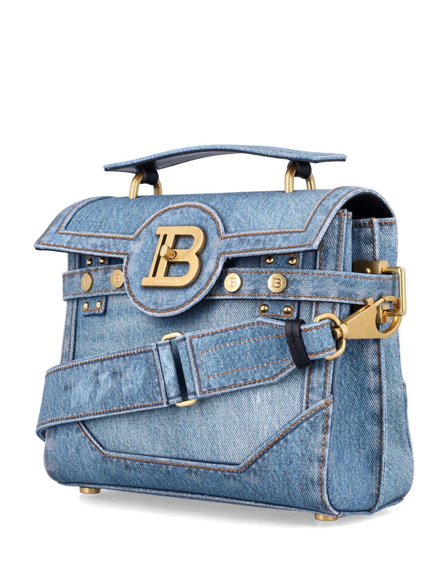 B-Buzz 23 bag in denim print canvas - Spazio Pritelli