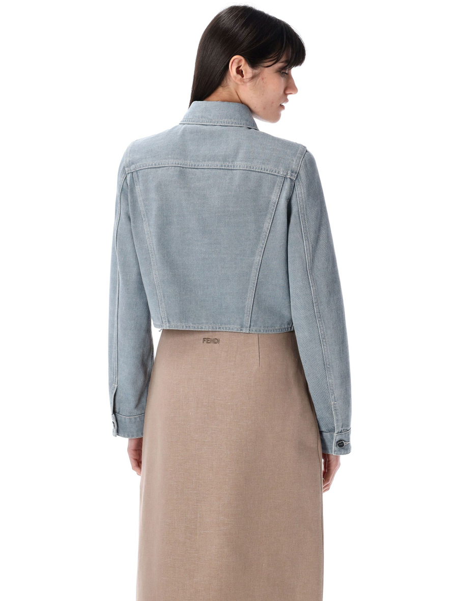 Cropped denim jacket - Spazio Pritelli