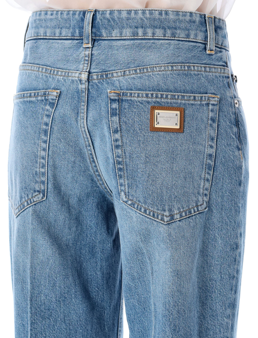 Loose denim jeans - Spazio Pritelli