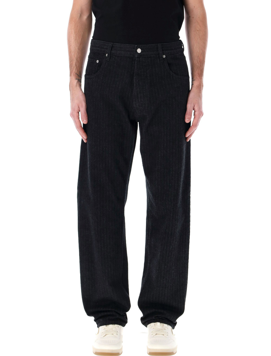 Patterned denim pant - Spazio Pritelli