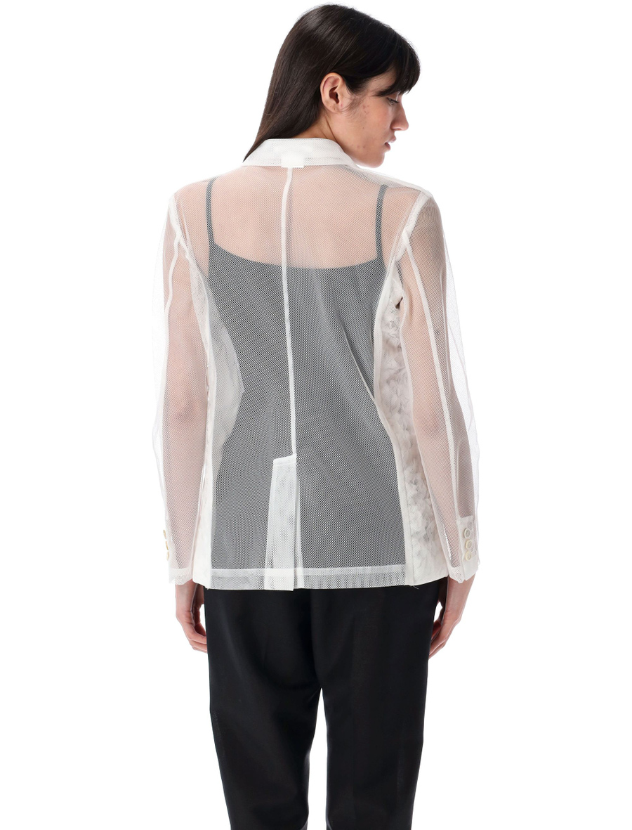 Semi-sheer panelled blazer - Spazio Pritelli