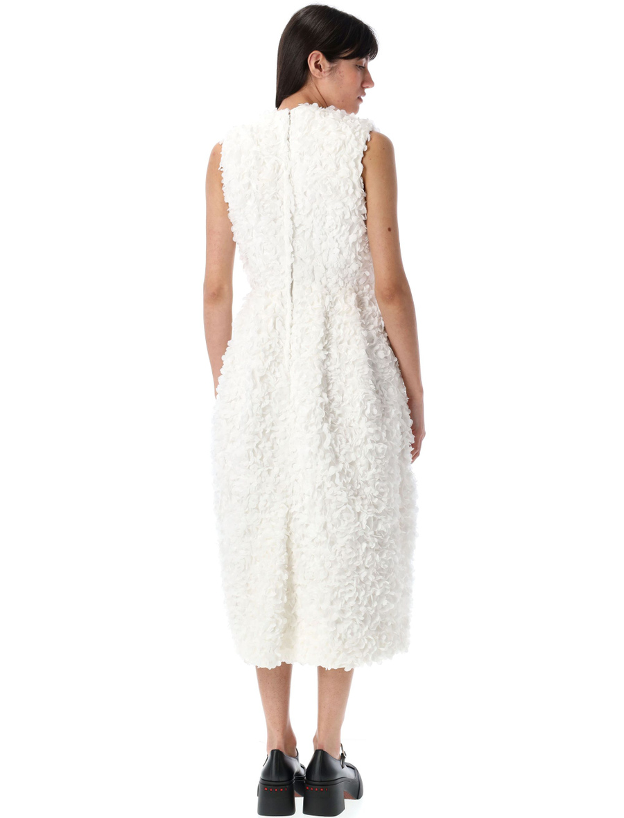 Floral-appliqué midi dress - Spazio Pritelli