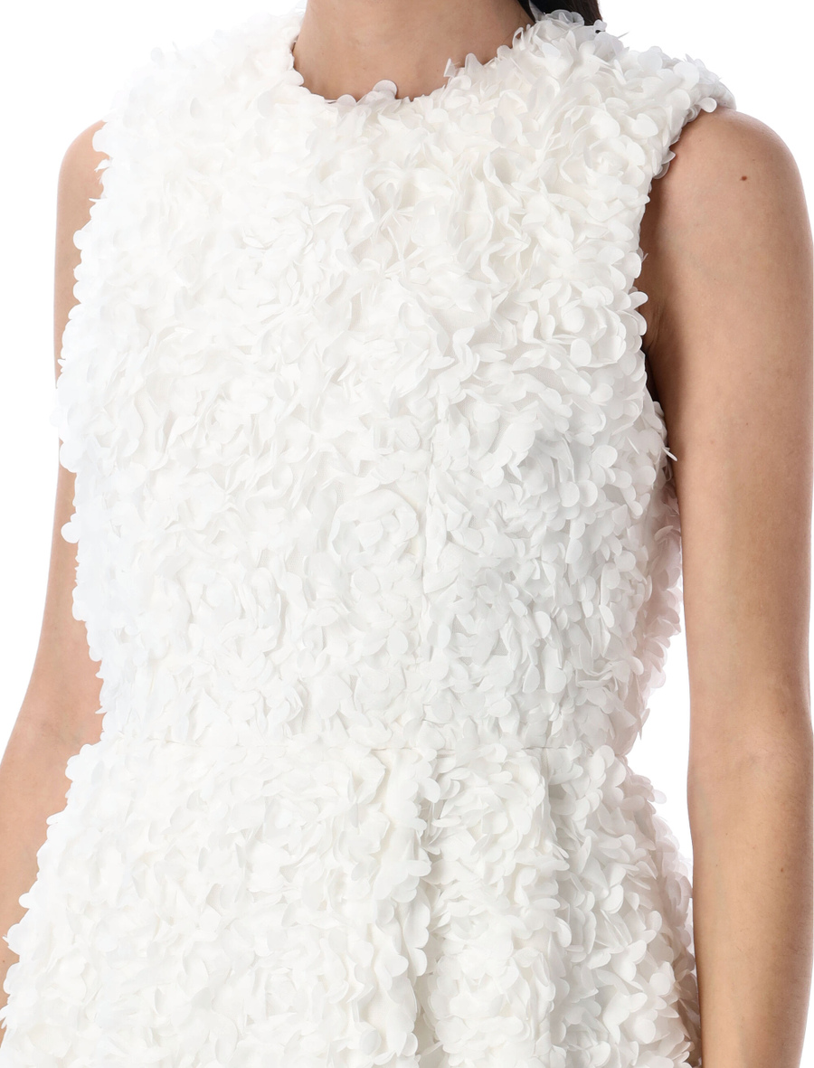 Floral-appliqué midi dress - Spazio Pritelli