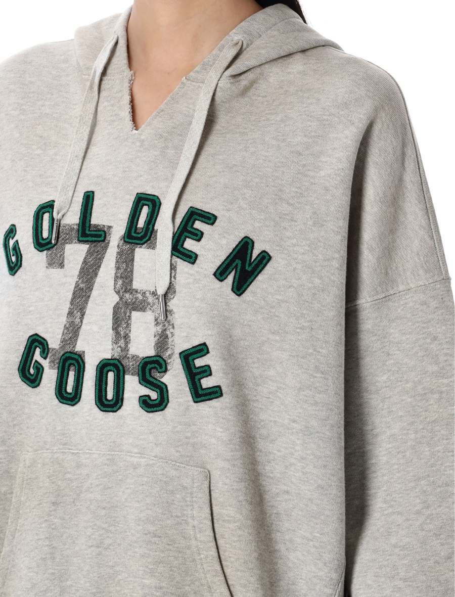 Embroidered vintage logo hoodie - Spazio Pritelli