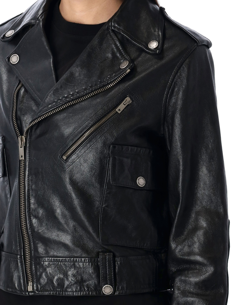 Nevada leather biker jacket - Spazio Pritelli