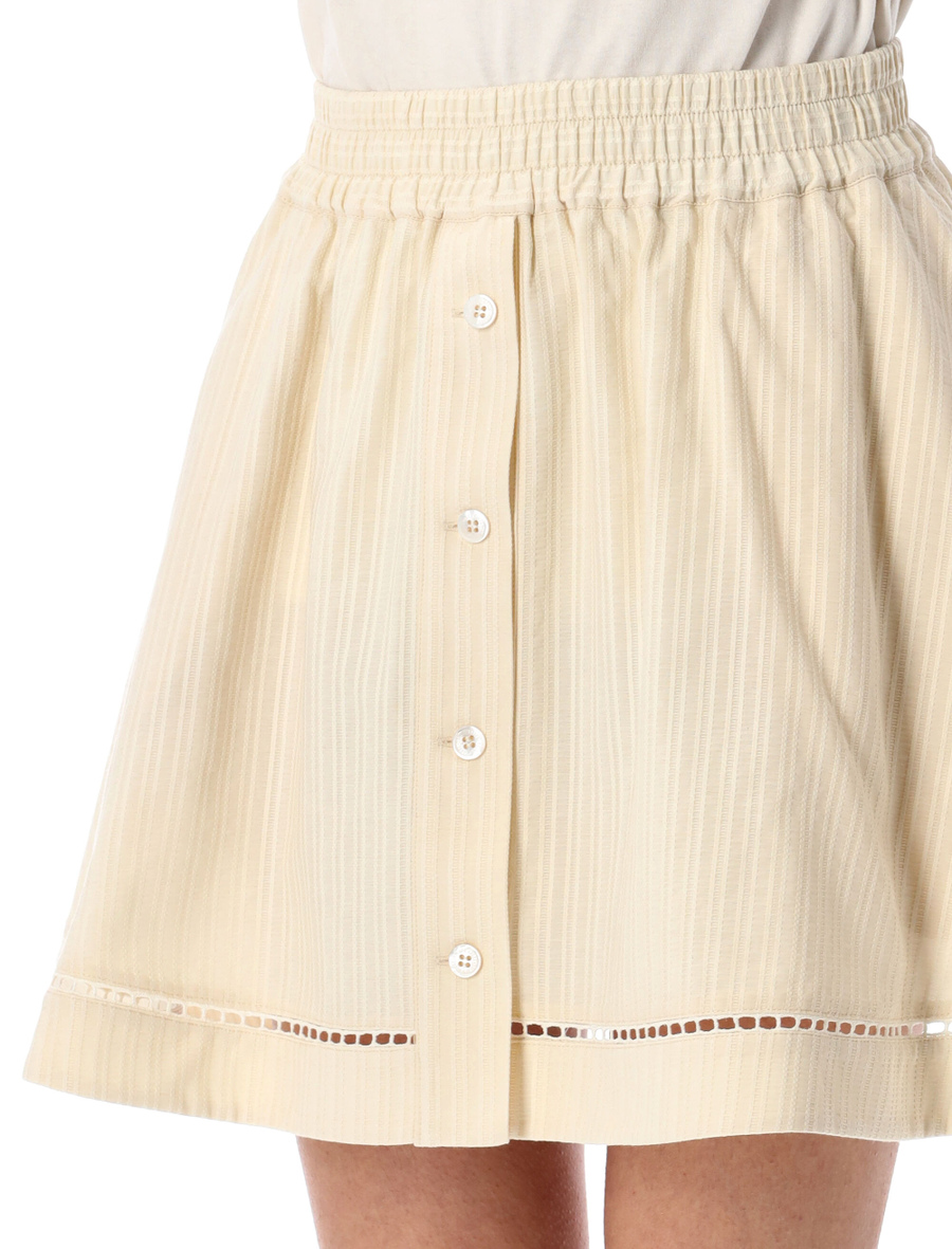 Buttoned mini skirt - Spazio Pritelli