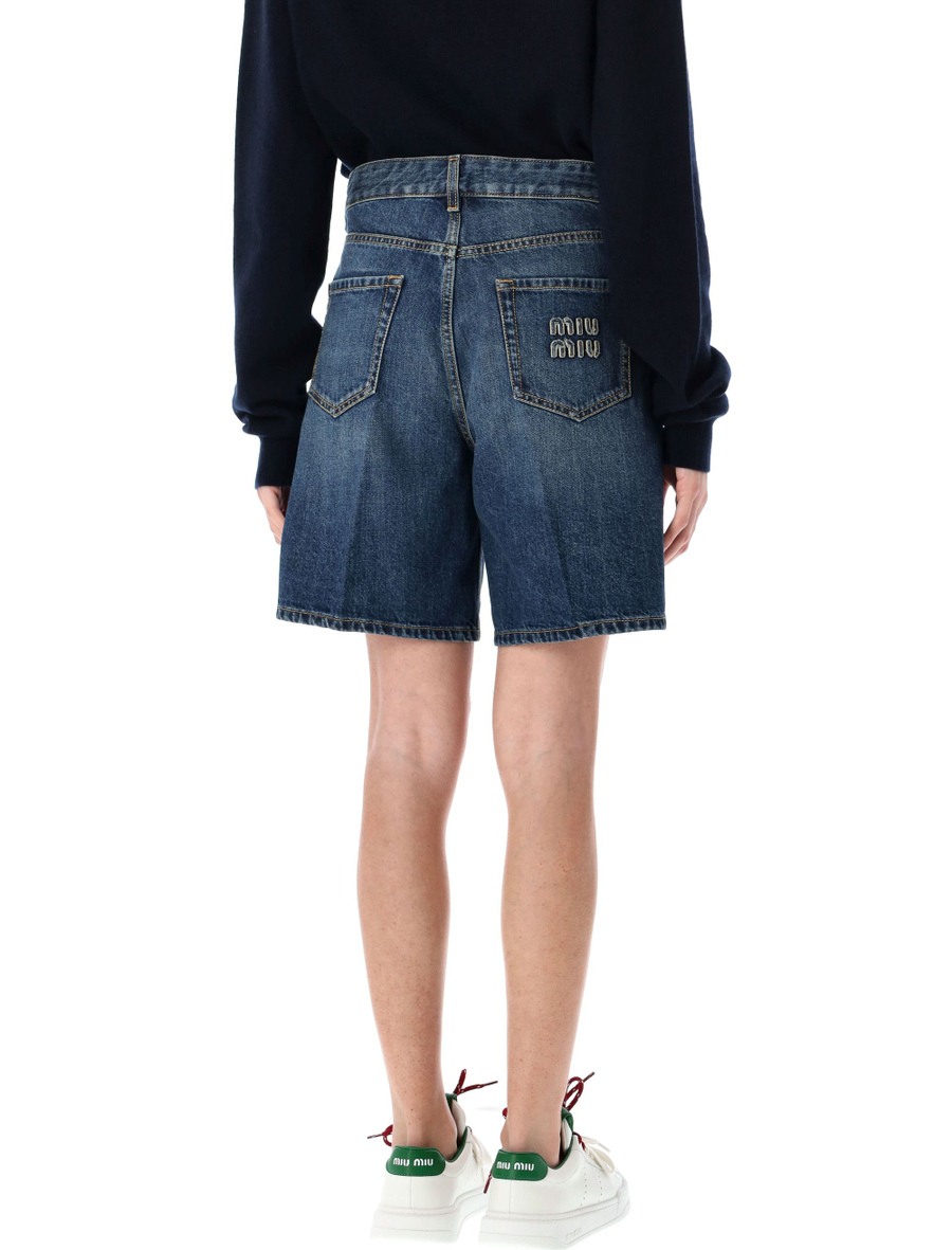 Denim bermuda shorts - Spazio Pritelli
