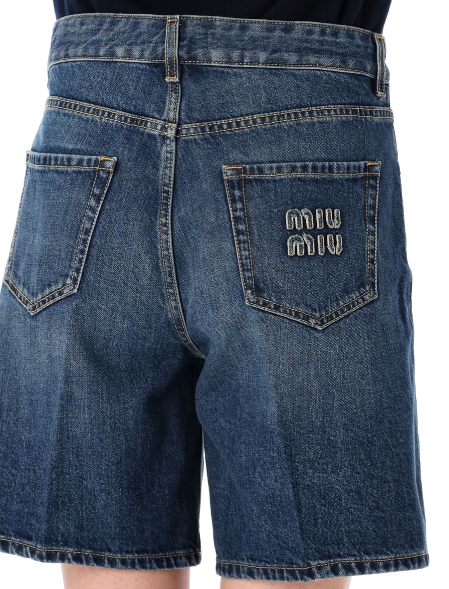 Denim bermuda shorts - Spazio Pritelli